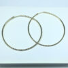 Brinco Argola Fio Liso Folheado a Ouro 18K