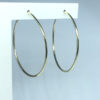 Brinco Argola Fio Liso Folheado a Ouro 18K