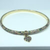 Bracelete com Micro Zircônias Coloridas Folheado a Ouro 18K - Imagem 3