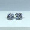 Brinco Zircônia Quadrada Folheado a Ouro 18K