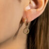 Brinco Argola Mandala com Zircônias Folheado a Ouro 18K