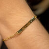 Pulseira Placa Gratidão Folheado a Ouro 18K
