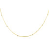 Choker Veneziana com Bolinhas Folheado a Ouro 18K